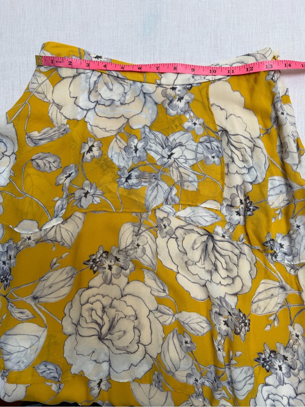Anthropologie Mosier Tiered Floral Skirt Flowy Ruffled Size 6 - Picture 10 of 11